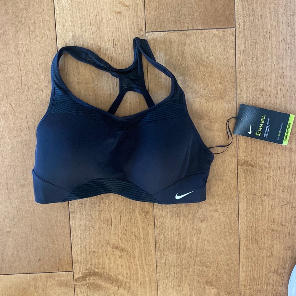 Nike black sports bra